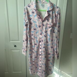Adult Christmas Pink Pajamas (nautical)